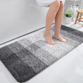 OLANLY Large Bathroom Rugs Mat 45x27, Extra Soft Absorbent Microfiber Bath Rugs, Rubber Backing, Quick Dry, Machine Washable Bath Mats for Bathroom Floor, Tub and Shower, Home Decor Accessories, Grey