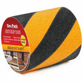 Anti Slip Tape Black and Yellow 6in x 40ft, Heavy Duty Grip Tape for Stairs, Ramps, Truck Steps, Floors, Waterproof Non-Slip Traction Tape for Indoor & Outdoor Safety Hazard Warning