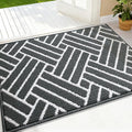 OLANLY Indoor Door Mat, 32x20 Inch, Dirt Resistant and Absorbent, Non-Slip Rubber Backing Floor Mats, Easy Clean Low-Profile Doormat for Entryway, Front Door, and Inside Entrance, Charcoal