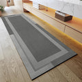 YDKGL Extra Long Non Slip Bathroom Runner Bath Mat, Rubber Backing Ultra Thin Bath Rug Fit Under Door Quick Dry Super Absorbent Washable Shower Mat for Bathroom Floor Bathtub Sink, Dark Grey 24"x70"