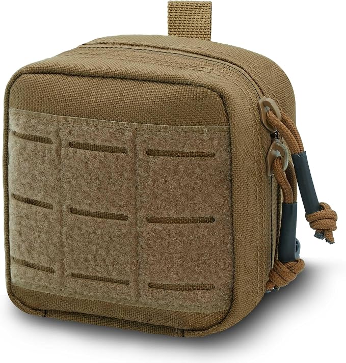 2 Pack Small Admin Pouch, 1000D Tactical Molle Mini Tool EDC Waist Belt Pouches Bag for Vest Backpack