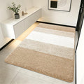Kitinjoy Indoor Outdoor Door Mat, 70x35 Non-Slip Absorbent Dirt Trapper, Low-Profile Washable Inside Entrance Front Floor Mat, Sturdy Soft Entry Doormats for Entryway, Beige