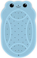 Upgraded Bathtub Mat Non Slip, Kids Bath Mat 30"x 18", Bath Mat for Tub Non Slip with Strong Suction and Textured Surface, Natural Rubber Latex Free PVC Free Safe for Baby, Frog Pattern, Blue