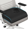 TranquilRelax Large Seat Cushion, Memory Foam Cushion for Long Sitting Hours on Office Chair, Car Seat, Non-Slip Chair Pad for Sciatica, Coccyx, Tailbone Pain Relief & Post-Surgery Recovery (Black)