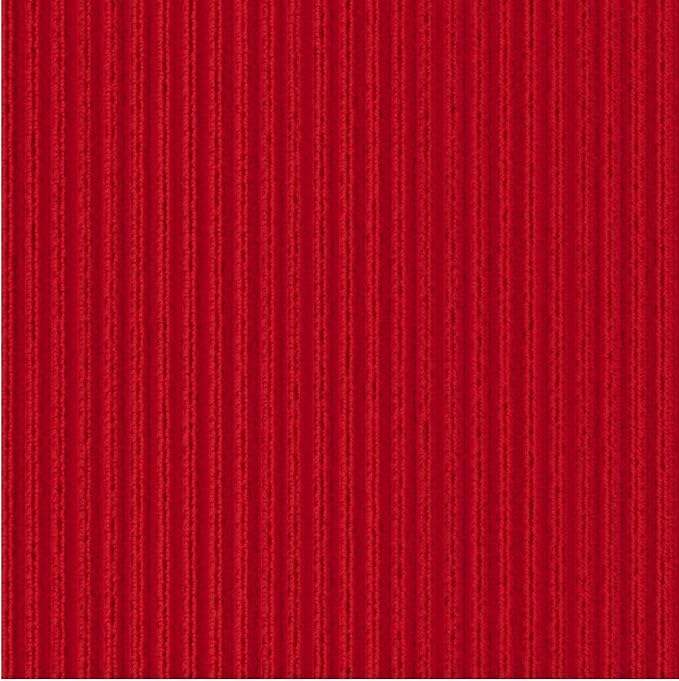 Ottomanson 6'6" x 30' Hallway Runner with Scraper Pile Extra Durable Non-Slip Rug Mat for Indoor & Outdoor Use - Ideal for Kitchen, Entryway, Patio & Garage - High-Traffic Carpet, Red