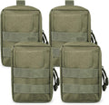 4-Pack Molle Pouch Tactical Molle Pouches Compact Utility EDC Waist Bag Pack