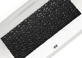 Extra Long Pebble Bath Tub Shower Mat 34.2 x 15.7, Bathmat Non-Slip with Suction Cups, Machine Washable, Bathroom Mats, Smooth/Non-Textured Surface Only (34.2" x 15.7", Black)