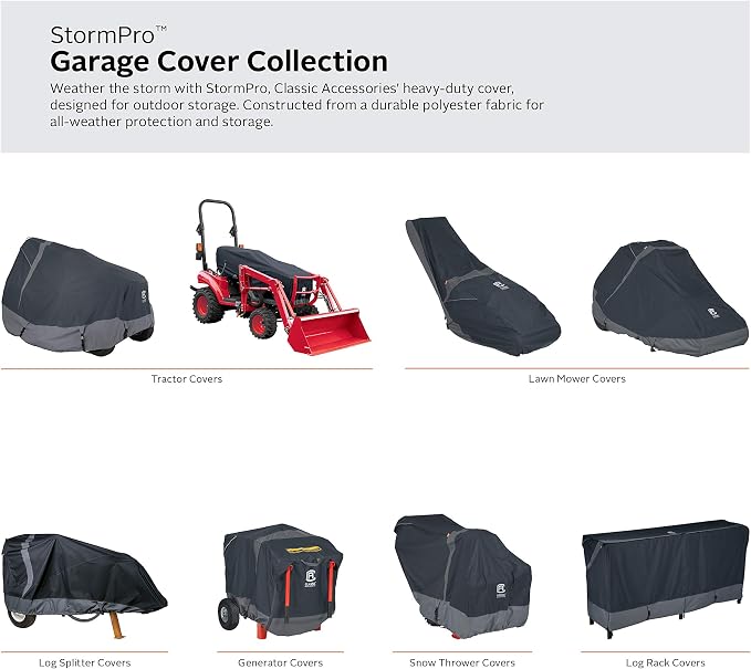 Classic Accessories StormPro Waterproof Heavy-Duty Compact Utility Tractor Cover