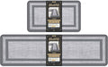Mattitude Kitchen Mats Set of 2 Cushioned Rugs Anti-Fatigue Mats for Kitchen Floor,Waterproof Non-Slip Mats and Rugs Set for Office,Floor,Laundry 17.3"×29"+17.3"×59",Grey