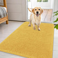 OLANLY Dog Door Mat for Muddy Paws 44x32, Absorbs Moisture and Dirt, Absorbent Non-Slip Washable Doormat, Quick Dry Chenille Mud Mat for Dogs, Entry Indoor Entryway Carpet for Inside Floor, Yellow
