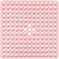 Pink Square Shower Bathtub Mat Non Slip 21x21 Inch, Soft Bath Mat for Inside Shower Tub, Shower Stall Mats for Bathroom Floor with Big Suction Cups Drain Holes, Easy Washable Dry, BPA-Free