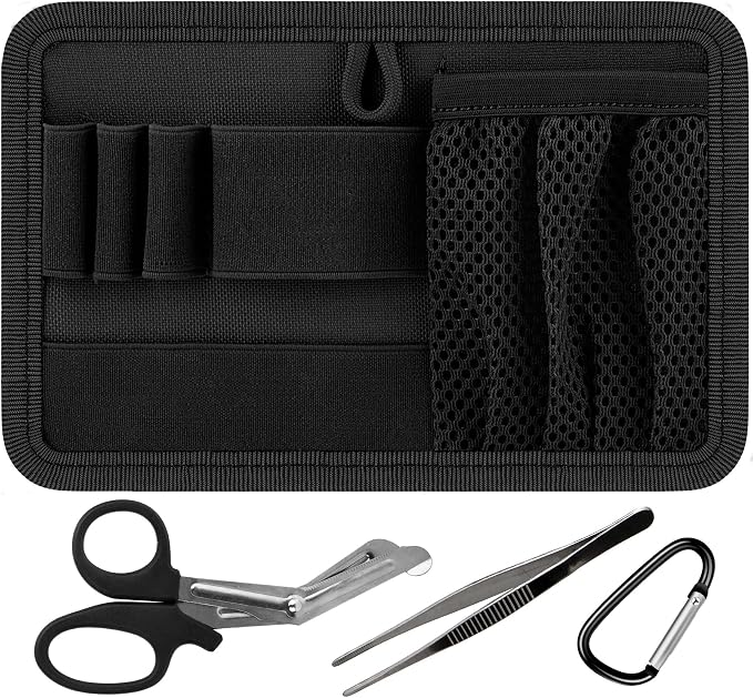 bvya Tactical Bag Insert Modular Panel Organizer Utility Admin Pouch Hook Fasteners for Gadgets