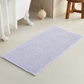 TYUU Waffle Bath Mat, Boho Bathroom Rugs Non Slip Washable Super Absorbent Quick Dry Cute Bath Mat Farmhouse Bathroom Decor, 48''x24'' Lavender Cream