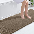 OLANLY Bathroom Runner Rugs 70x24, Extra Soft Absorbent Chenille Bath Rugs, Rubber Backing Quick Dry, Machine Washable Long Bath Mats for Bathroom Floor, Tub and Shower, Home Decor Accessories, Tan