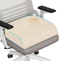 TranquilRelax Large Seat Cushion, Memory Foam Cushion for Long Sitting Hours on Office Chair, Home & Car, Non-Slip Chair Pad for Relieving Back & Sciatica & Hip & Coccyx Pain (Khaki)