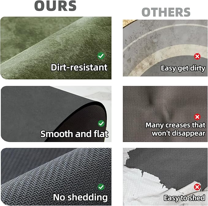 TYUU Bathroom Mat Quick Dry, Bathroom Rugs Non Slip Washable Thin Absorbent Bath Mat Fits Under Door Bathroom Floor Mat Perfect for Bath, Shower, or Sink 16"x24" Sage Green