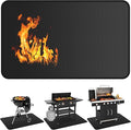 Under Grill Mats for Outdoor Grill - 48 x 30 Inch BBQ Mats for Outdoor Grill Deck Protector, Double-Sided Fireproof Oil-Proof Waterproof, Easy to Clean, Perfect for Outdoor Grilling