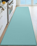 DEXI Kitchen Floor Mats Cushioned Anti Fatigue, 23x59, Large Wide Standing Runner Rug Waterproof, Comfort Memory Foam Padded for Front Sink Laundry, Turquoise