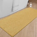 chakme Bathroom Rugs Mat 59x25, Ultra Thin Non Slip Bath Mat Large Quick Dry Absorbent Bath Mat for Bathroom Floor, (Yellow, 59"x25")