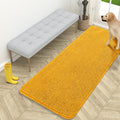 OLANLY Dog Door Mat for Muddy Paws 59x24, Absorbs Moisture and Dirt, Absorbent Non-Slip Washable Doormat, Quick Dry Chenille Mud Mat, Entry Indoor Entryway Carpet for Inside Floor, Golden Yellow