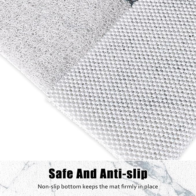 Square Shower Mat Non Slip: 31x31 Inch Shower Floor Mat with Drain Hole in Middle, Super Soft and Comfortable PVC Loofah Massage Bath Mat for Shower, Anti Slip Shower Stall Mat, Quick Drying