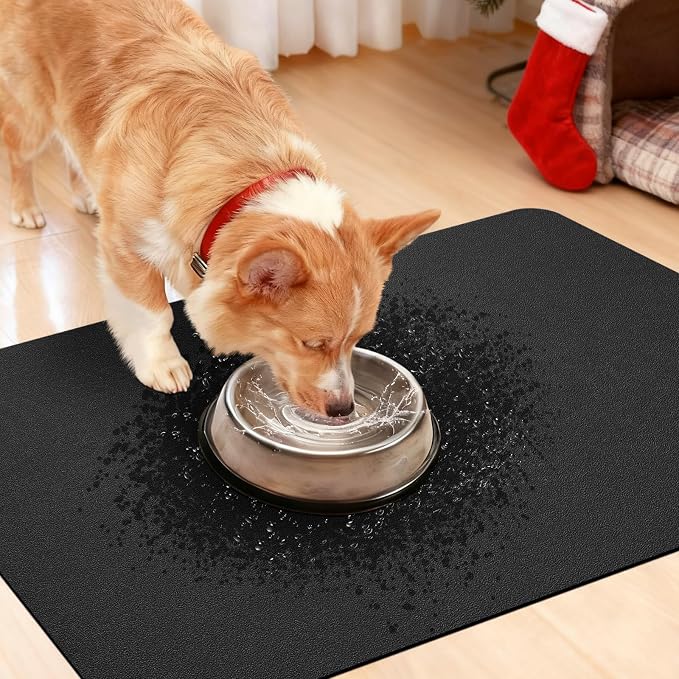 ACCUMTEK Non Slip Bath Mat, Thin Bathroom Rugs Fit Under Door, Quick Dry Bath Mats, Machine Washable Bath Rugs for Bathroom, Bathtub & Kitchen, Bathtub & Kitchen, Black/Solid/36 x24