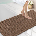 Smiry Bathroom Rugs Mat 59x24, Extra Soft Absorbent Chenille Bath Rugs, Non Slip Rubber Backing Machine Washable Quick Dry Bath Mats for Bathroom Floor, Tub, Shower, Home Decor Accessories, Mocha
