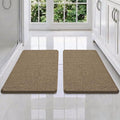 Bcoimo Bathroom Rug Set, Chenille Bathroom Rugs, Absorbent Non Slip Plush Bath Mats, Machine Washable Fast Drying Floor Mats for Tub, Shower, Sink, Vanity