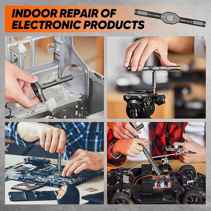 Saker 42 in 1 Magnetic Screwdriver Set for Fathers Day, Multi Bit Free Combination Ratchet Screwdriver Set Portable Repair Tool Kit for Gifts Furniture, Computer, Bicycle and DIY Grey