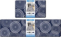 LuxStep Kitchen Mat Cushioned Rugs Anti-Fatigue Mats for Kitchen Floor,Waterproof Non-Slip Mats and Rugs Set for Office,Floor,Laundry 17.3"×30"+17.3"×59",Blue