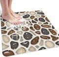 Square Shower Mat, 21x21 Inch Non Slip Shower Mats for Inside Shower Stall, Soft PVC Anti Slip Shower Mat with Sucion Cups, Machine Washable Bathroom Shower Floor Mat for Elderly Kids