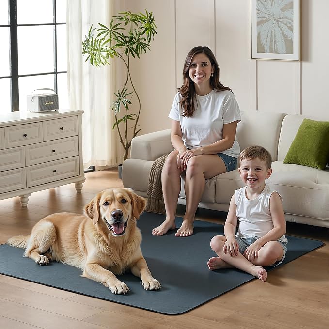 Sunsleek Washable Dog Pee Pads Extra Large 36"x72" – 2 Pack Super Absorbent, Non-Slip, Reusable Puppy Pads for Playpen, Crate, Floor, Waterproof Pet Training Mats for Quick-Dry Whelping Pads