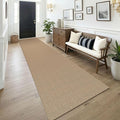 KOZYFLY Boho 3x14 Runners Rugs for Hallway, Long Washable Runner Rug, Woven Non Slip Kitchen Runner, Farmhouse Entryway Rug, Floor Carpet for Entry, Aisle, Hall, Orange Beige/Tan/Brown