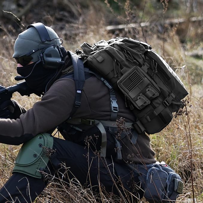 FRTKK 2 Pack Molle Pouches - Tactical Compact Water-Resistant EDC Pouch Bag Small Utility Pouch