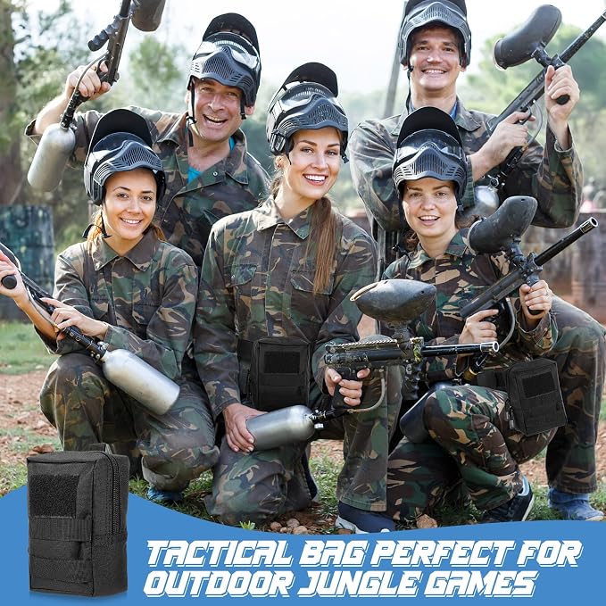 8 Pcs Molle Pouches Tactical Molle Pouch Vest Pouch Cell Phone Belt Pouch Waterproof Waist Bag Pack Utility EDC Pouch Bag Compact Accessories Gadget Pocket Organizer