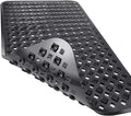 Yimobra Bathtub Mat Non Slip, Shower Mat with Strong Suction Cups & Drain Holes, 28"X16", Anti Slip Bath Tub Mat for Inside Shower, Machine Washable Fast Drying, Bathroom Essentials, Black