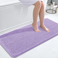 OLANLY Bathroom Runner Rugs 47x20, Soft Absorbent Chenille Bath Rugs, Rubber Backing Quick Dry, Machine Washable Long Bath Mats for Bathroom Floor, Tub and Shower, Home Decor Accessories, Lavender