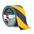 LifeGrip Anti Slip Traction Tape, 4 Inch x 60 Foot, Best Grip, Friction, Abrasive Adhesive for Stairs, Tread Step, Indoor, Outdoor, Caution Yellow/Black