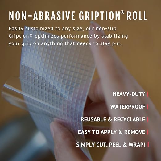 CatTongue Grips Non-Abrasive Grip Tape Roll - 2” Wide Heavy-Duty, Waterproof Anti-Slip Tape for Commercial & Industrial Use - Ramps, Stairs, Walkways - Indoor & Outdoor Non-Skid Solution (Black, 60ft)