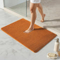 TYUU Orange Bathroom Rugs, Ultra Soft Bath Rugs Non Slip Washable, Super Absorbent Quick Dry Bath Mat with Rubber Backing for Bathroom Floor, Shower, or Sink, Orange 20" x 30"