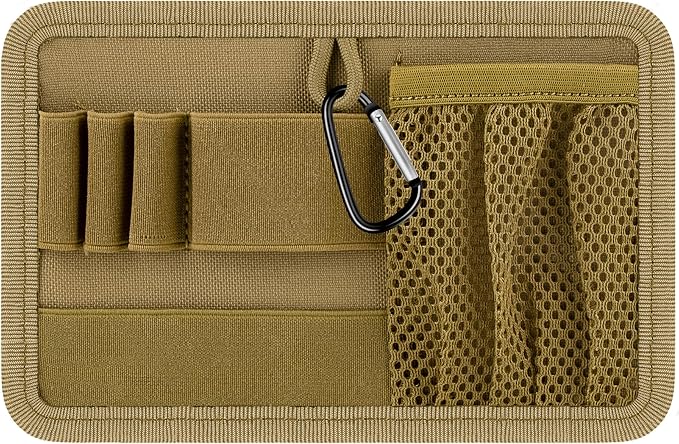 bvya Tactical Bag Insert Modular Panel Organizer Utility Admin Pouch Hook Fasteners for Gadgets