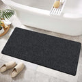 SONGZIMING Shower Mat Non Slip 40.2 x16.1 Inch, Loofah Shower Mat Anti Slip Tub Mat Without Suction Cups, Shower Floor Mat for Wet Area, Quick Drying, Black