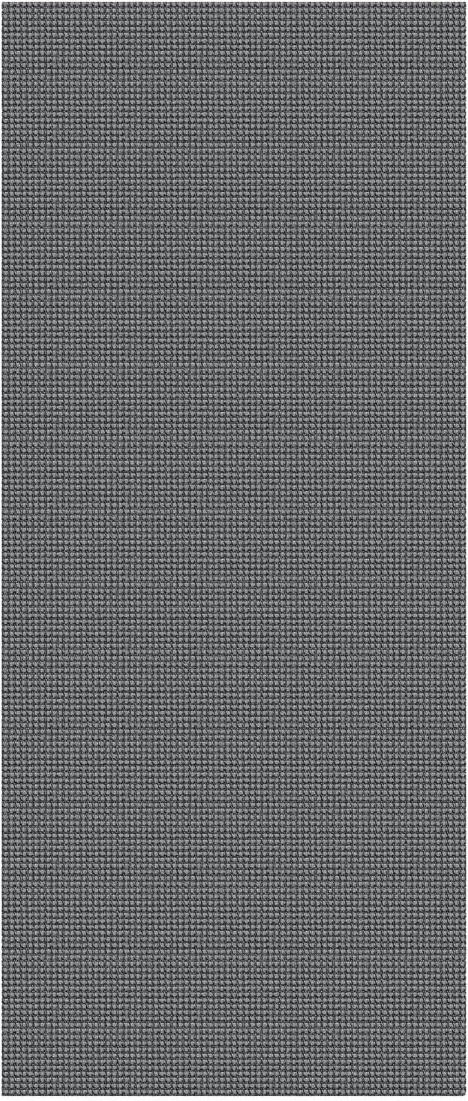 KOZYFLY Woven 3x7 Washable Kitchen Runner Rug, Non Slip Wide Runners for Hallway, Cotton Entryway Runner, Braided Floor Carpet for Entry, Kitchen, Bedside, Hall, Grey/Dark Grey