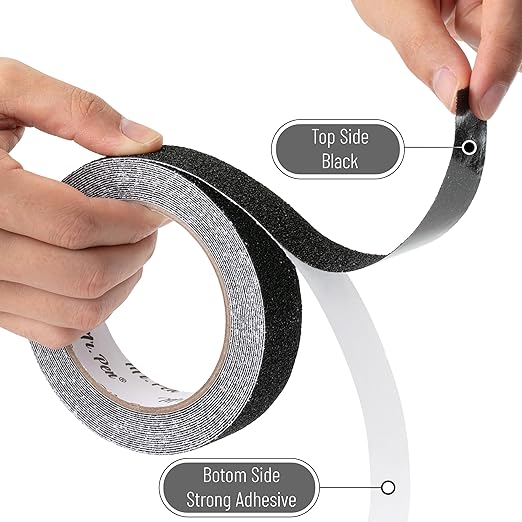 Mr. Pen Anti Slip Tape, 1 Inch x 20 Feet, Black, Non Skid Tape for Stairs, Waterproof Grip Tape Roll