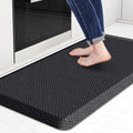 Mattitude 4/5 Inch Thick Kitchen Mat Cushioned Anti-Fatigue Floor Mat Water Resistant Non-Slip Mats and Rugs Standing and Comfort Desk Mats for House Sink Office Laundry (Black, 20"x39")