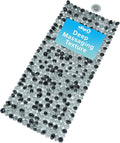 SlipX Solutions Non Slip Pebble Bath Mat for Shower & Bathtub 38x17 | River Rock Look | Accupressure | Massage Bath Mats for Tub | 188 Suction Cups | Machine Washable, Dark Gray Pebbles