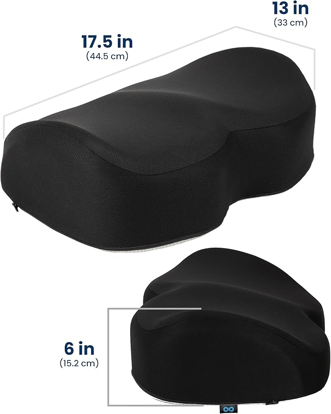 Everlasting Comfort Foot Rest for Under Desk at Work - Memory Foam Office Foot Stool & Under Desk Footrest Leg Elevation Pillow for Gaming & Home Office, Supports Posture