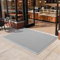 Front Door Mat 36''x59'', Drainage Heavy Duty Dirt Trapping Non-Slip Doormats, Outdoor Rubber Floor Mats, Restaurant Commercial Kitchen Industral Pool Entrance Bar Wet Area, Grey