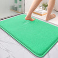 OLANLY Thick Memory Foam Bath Mat Rug 36x24, Extra Soft Absorbent Bathroom Rug, Quick Dry Bath Mats, Non-Slip, Machine Washable Carpet for Bathroom, Tub and Shower, Home Decor Accessories, Mint Green
