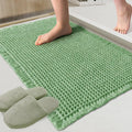 ZALL Sage Green Waffle Bath Mat,Super Absorbent Non Slip Bathroom Rug, 24x36inch, Machine Washable Ultra Soft Floor Mats
